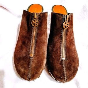 Marc Fisher Suede Coffe Wedges W sz10 EUC!